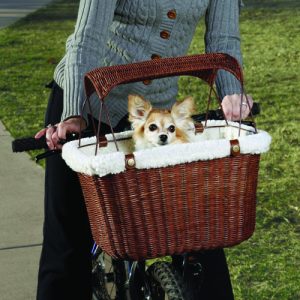 Tagalong wicker bicycle basket